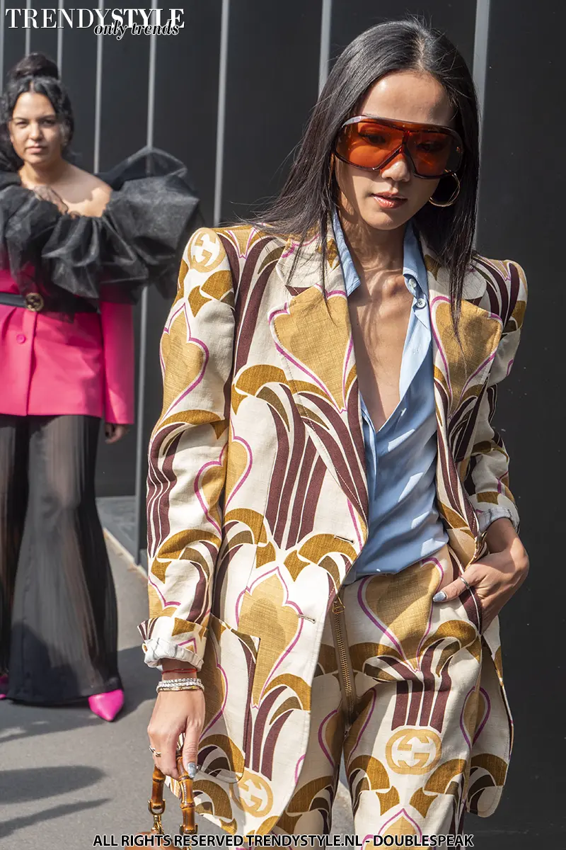 Streetstyle bij Gucci voor zomer 2023