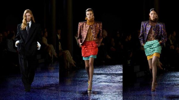 Saint Laurent lente zomer 2025: de vrouw van nu volgens Anthony Vaccarello. Photo courtesy of Saint Laurent