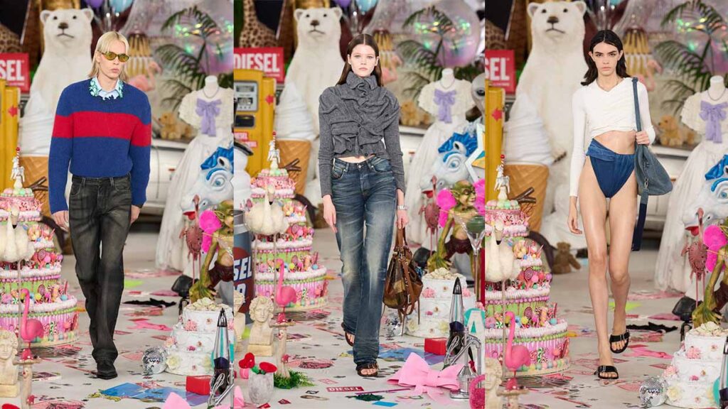De modecollectie van Diesel voor herfst winter 2026 2027. Photo courtesy of Diesel
